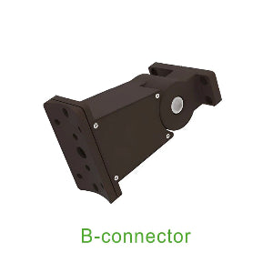 Round pole rotable mount for Shoebox/Area Lights -connector B - Glow Grid